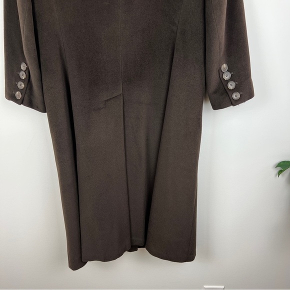 Jones New York Vintage 90's Wool Angora Blend Long Coat Size 6 - Picture 6 of 13